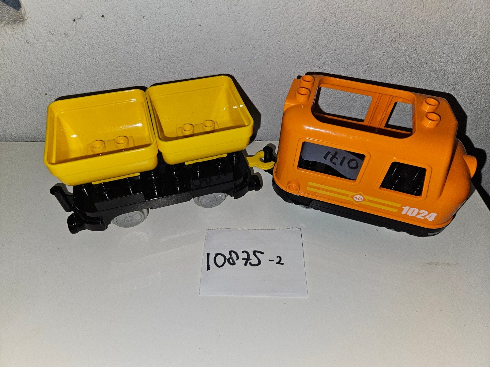 Duplo 10875 elektrische trein gele wagon, Ophalen of Verzenden, Zo goed als nieuw, Duplo