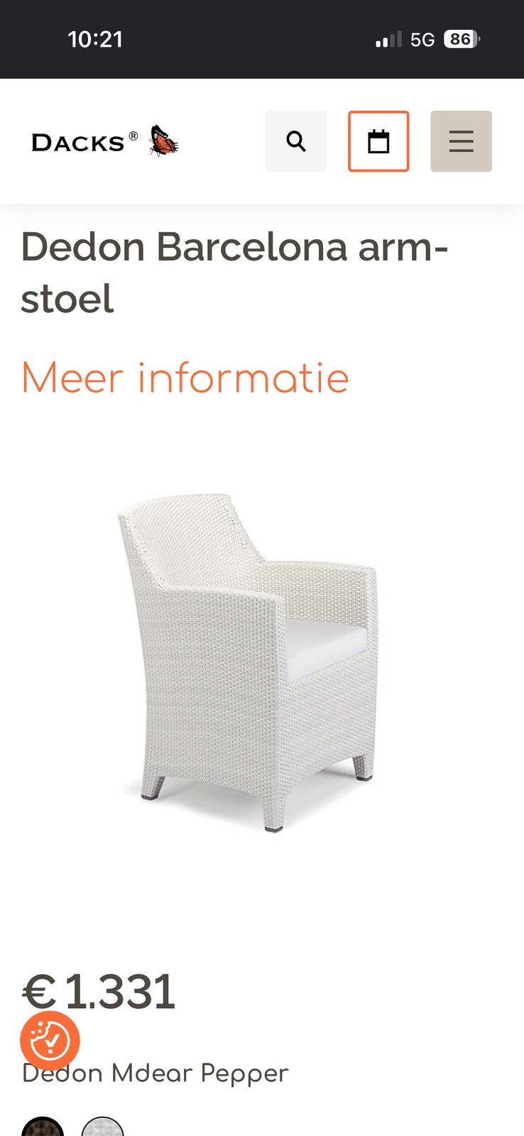 Dedon Barcelona Tuinset Loungeset, Ophalen, Zo goed als nieuw, Aluminium