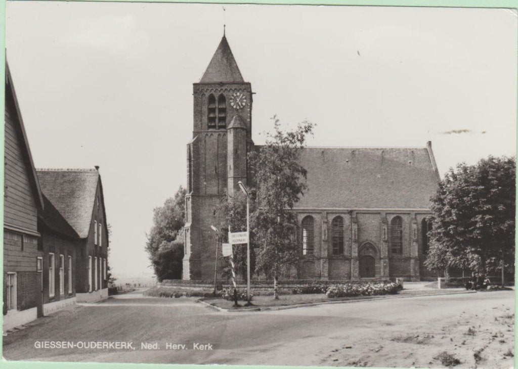 Giessen- Ouderkerk. (ZH) Ned. Herv. kerk 1975, Ophalen, 1960 tot 1980, Ongelopen, Zuid-Holland