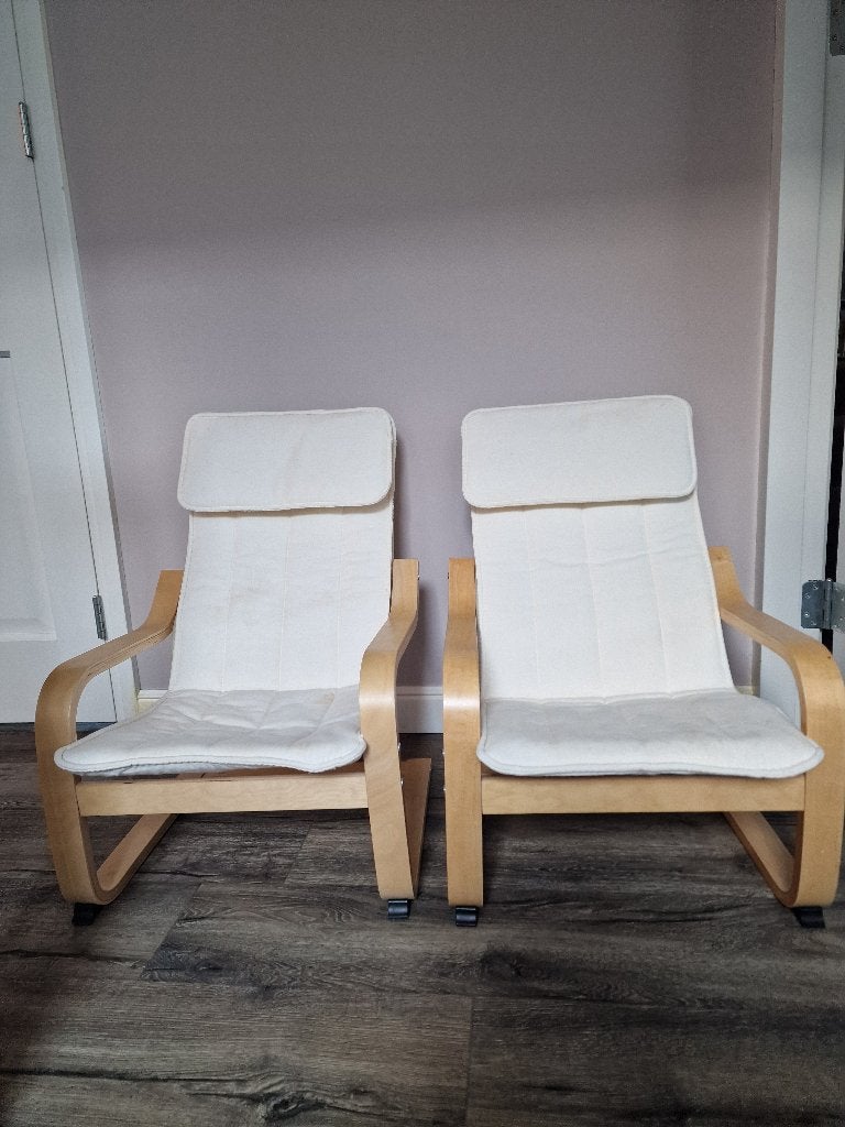 2x Ikea kinder poang, Ophalen, Hout, Gebruikt, Twee