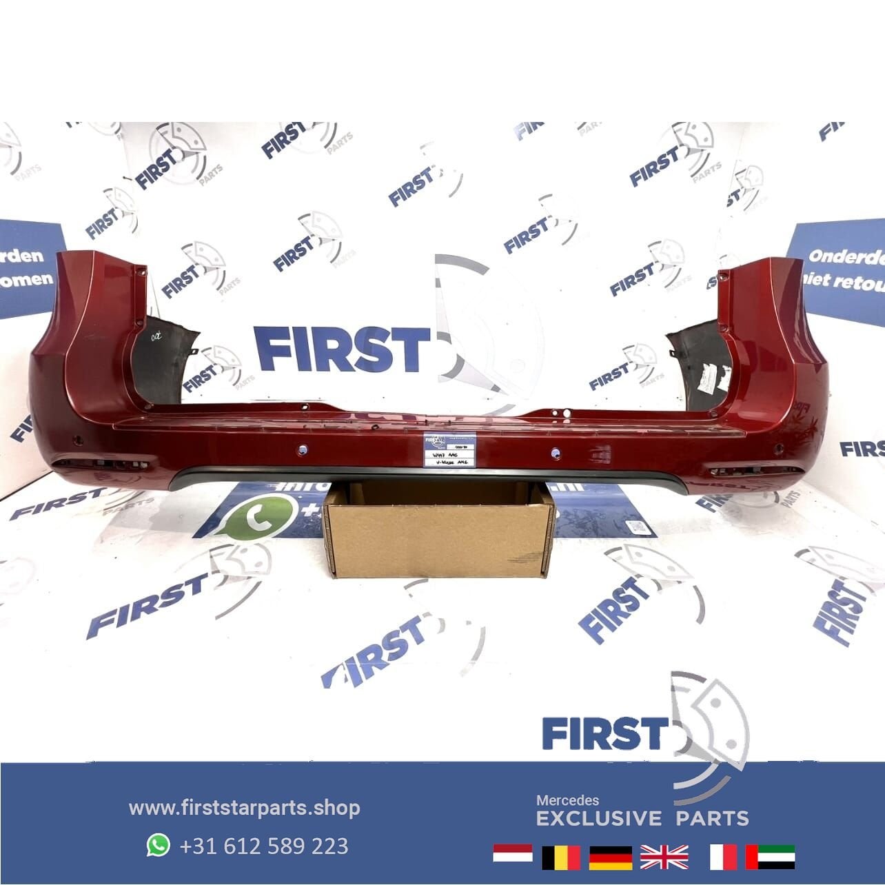 W447 VITO / V KLASSE AMG ACHTERBUMPER ROOD PDC ORIGINEEL Mer, Auto-onderdelen, Carrosserie en Plaatwerk, Gebruikt, -, Ophalen of Verzenden