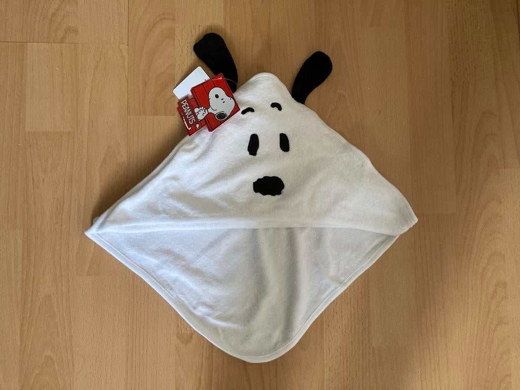 Snoopy badcape baby handdoek met capuchon - Nieuw, Ophalen of Verzenden, Nieuw