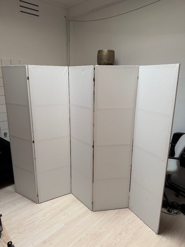 Bimago Kamerscherm / Room Divider – 5 Panelen – Gebroken Wit, Ophalen, Gebruikt, -, -