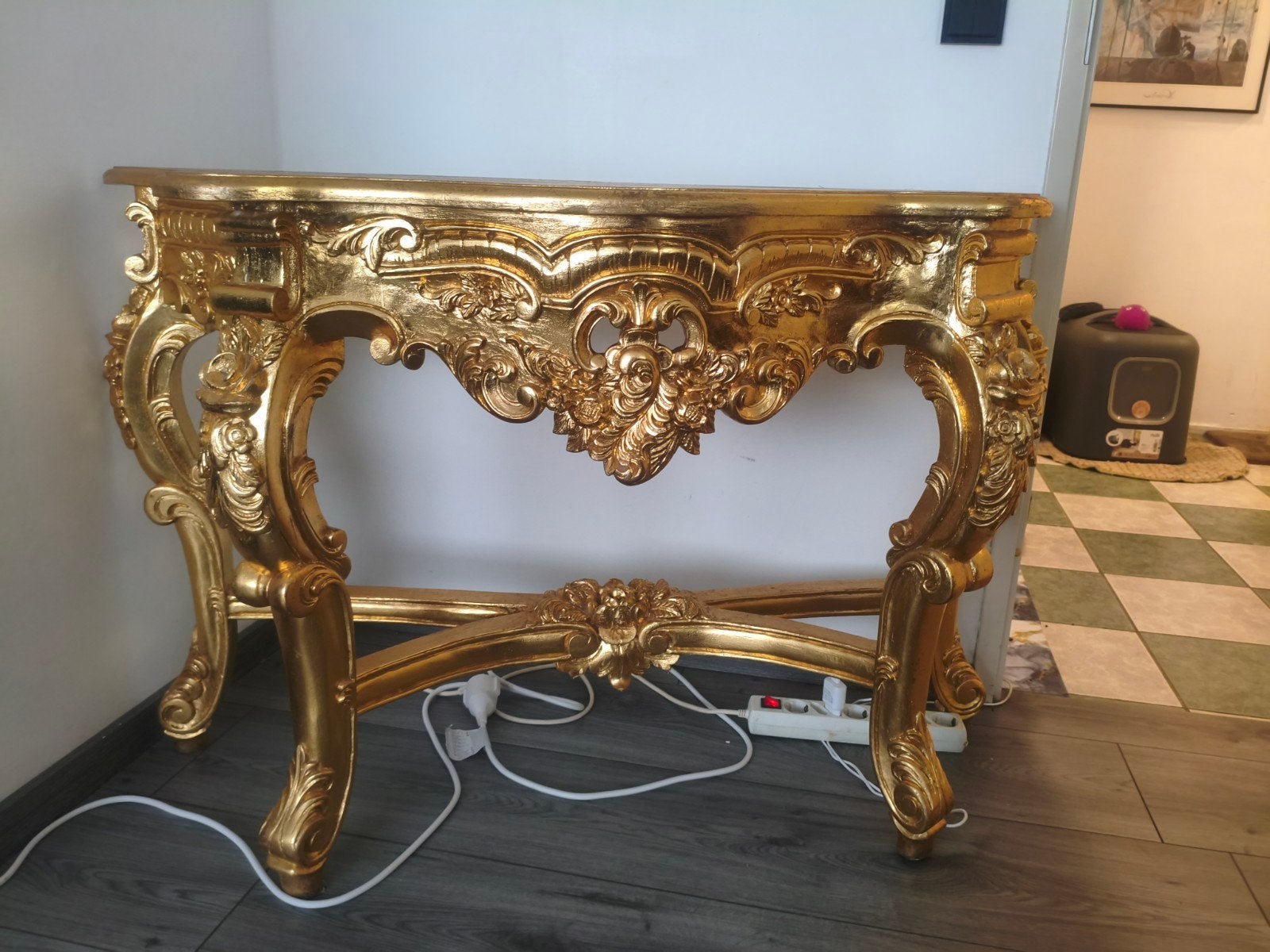 Gouden Barok Console Tafel - Klassiek Design, Ophalen