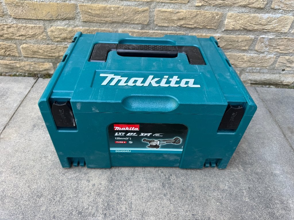 Makita DGA504ZJ Slijpmachine, Ophalen of Verzenden, Gebruikt, Minder dan 700 watt, Haakse handslijpmachine