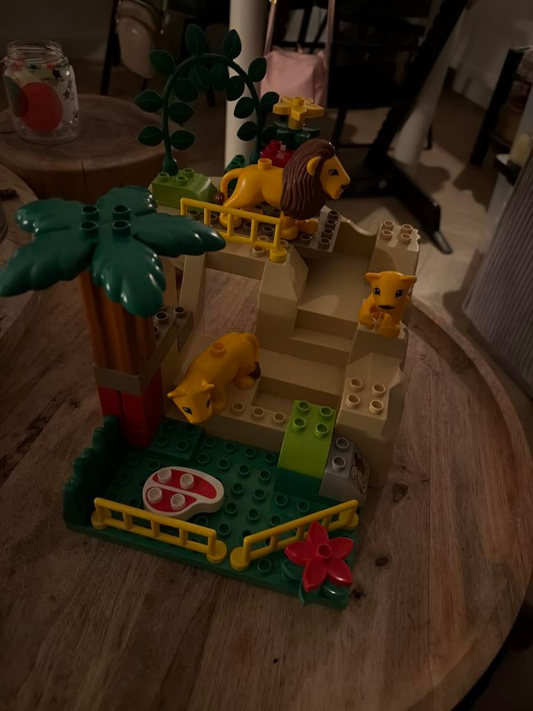 Lego Duplo Leeuwenrots (onderdeel van set 4960), Verzenden, Gebruikt, Losse stenen, Duplo