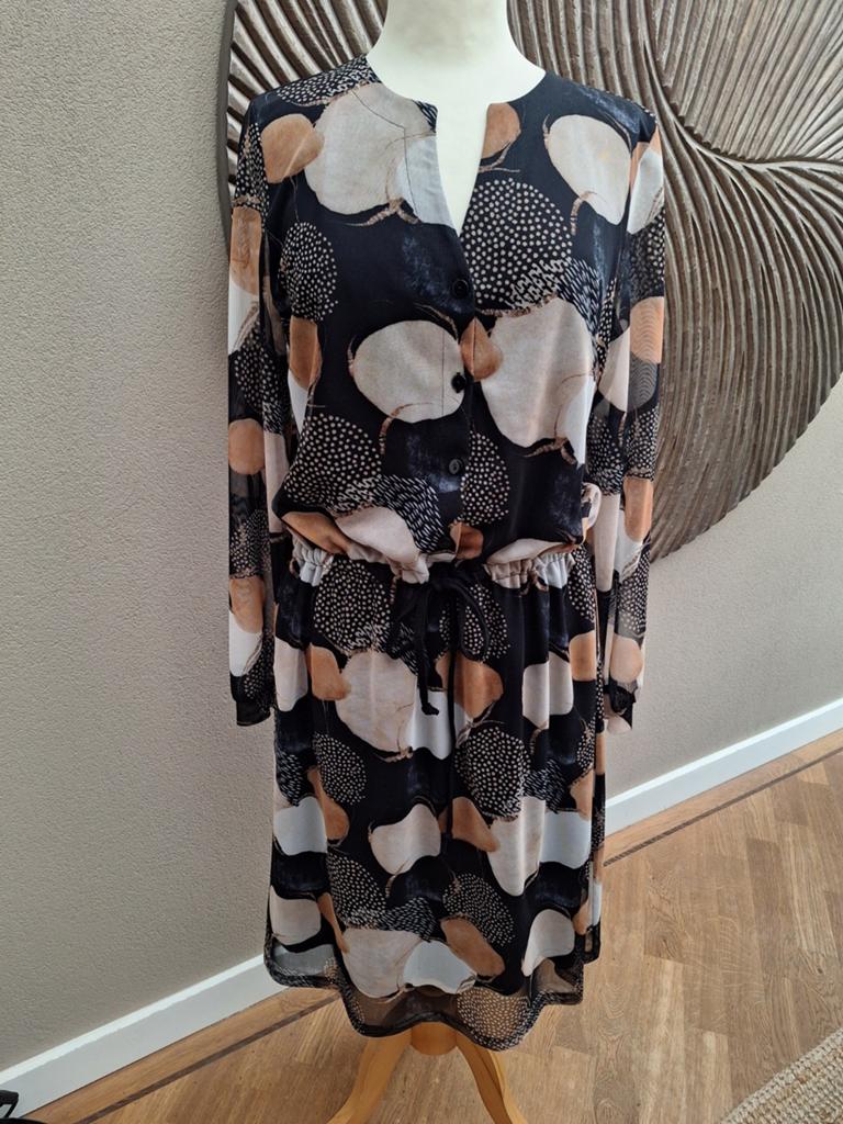 Zgan, prachtige jurk Donna Dura, 40, Kleding | Dames, Jurken, Ophalen of Verzenden, Zo goed als nieuw, Maat 38/40 (M), Onder de knie
