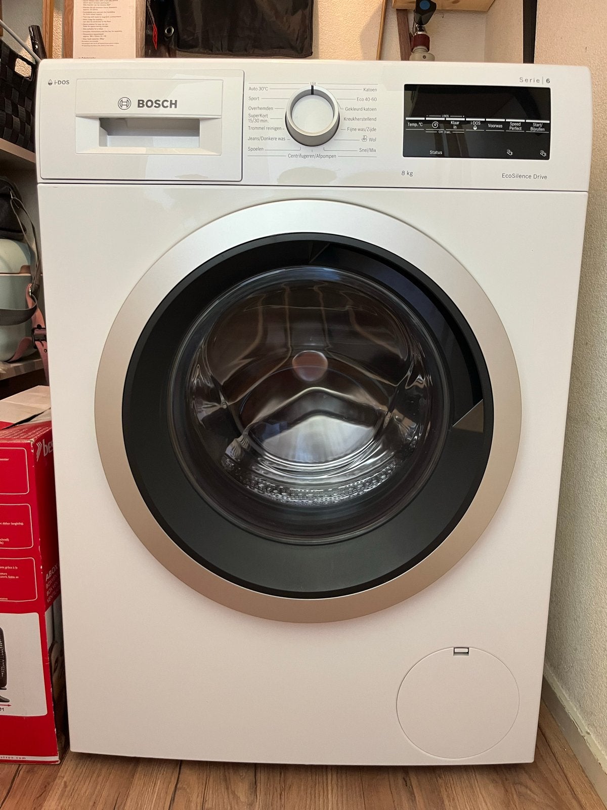 Bosch Serie 6 Wasmachine Met i-Dos en startuitstel, Ophalen, 1200 tot 1600 toeren, 8 tot 10 kg, Handwasprogramma