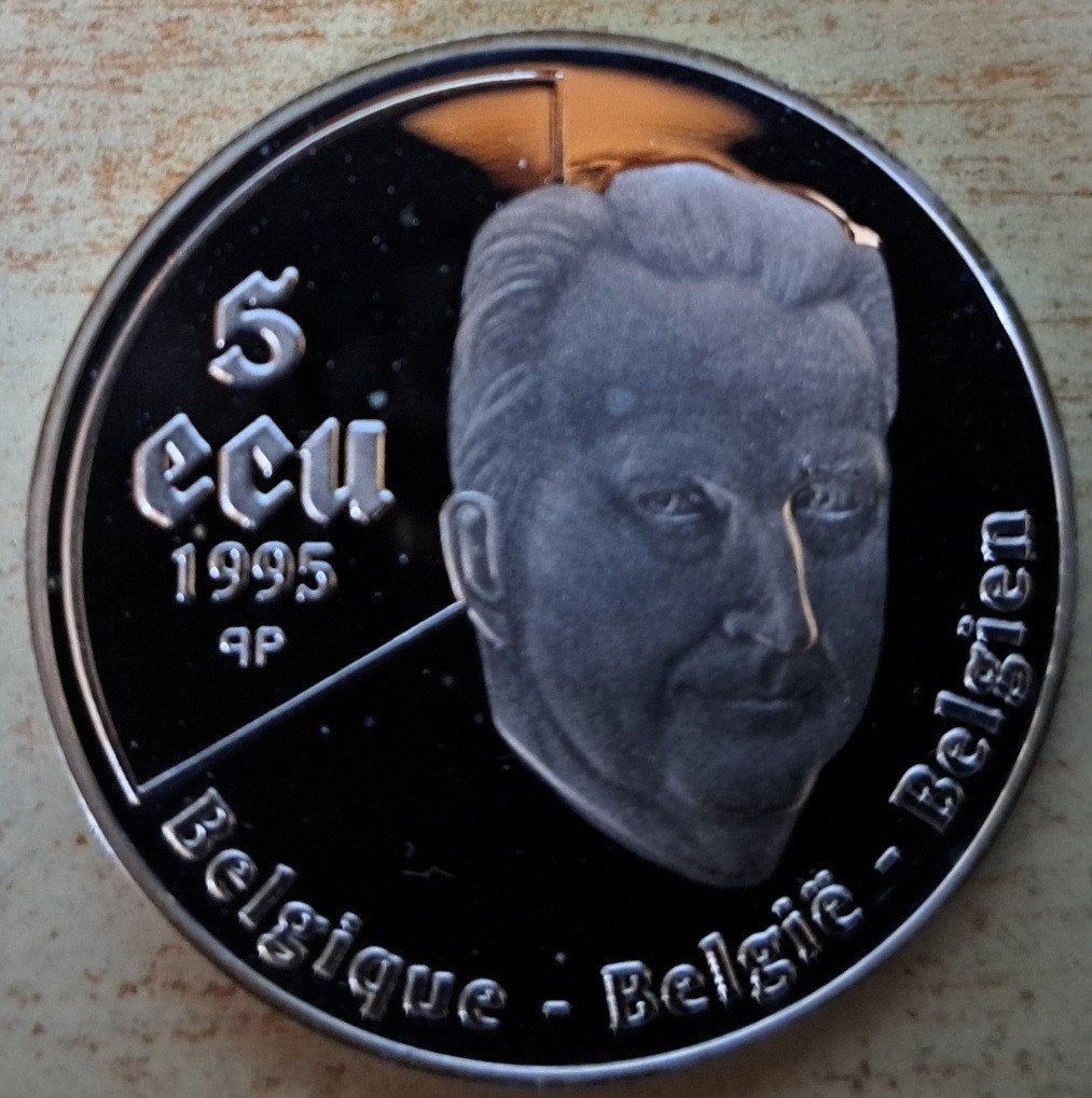 België, 5 Ecu 1995 - zilver Proof, Zilver, Ophalen of Verzenden, Losse munt, Zilver