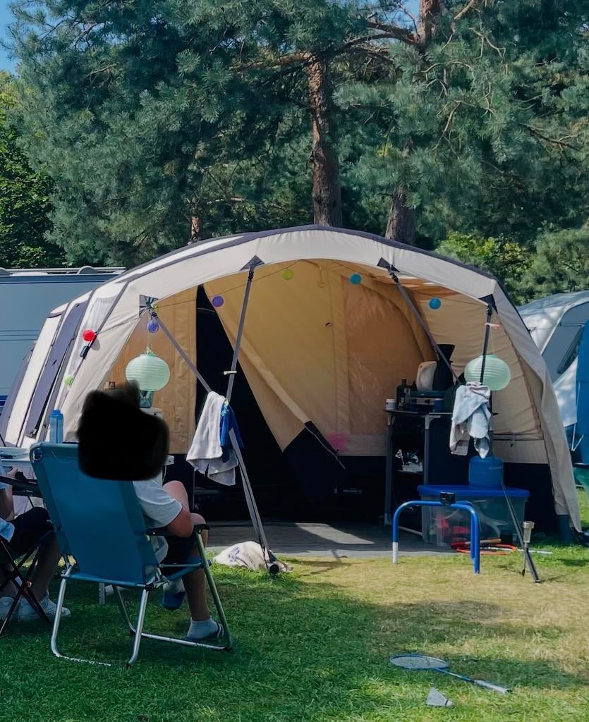Opblaasbare Tunneltent - Obelink 4 pers, Caravans en Kamperen, Ophalen, Nieuw, Tot en met 5