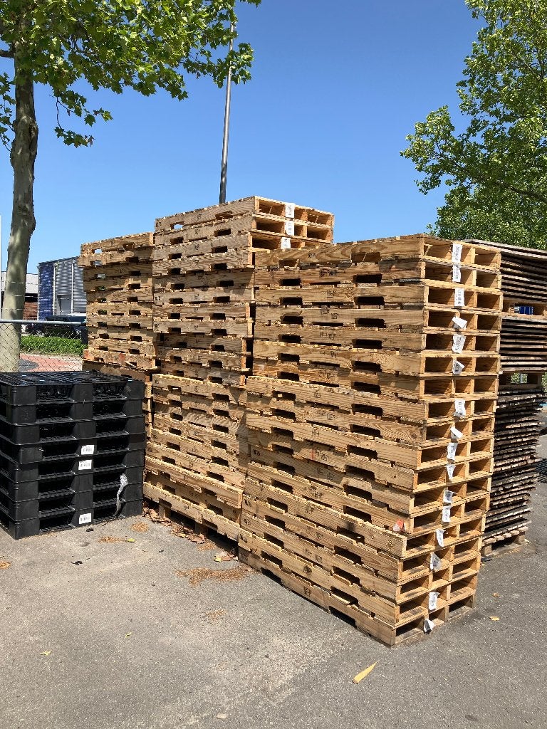 Houten pallets, Doe-het-zelf en Verbouw, Hout en Planken, Ophalen, 50 mm of meer, Pallet, Minder dan 200 cm