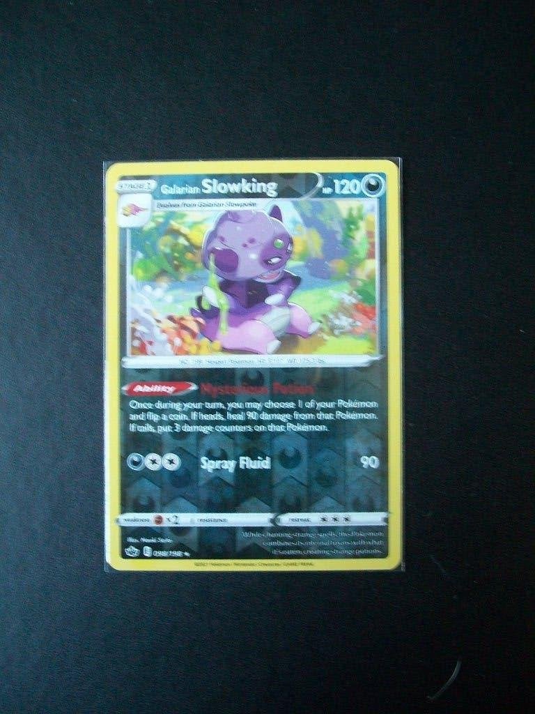 3760 Nieuwe Pokemon Kaart holofoil GALARIAN SLOWKING  98/198, Verzenden, Nieuw, Losse kaart, Foil