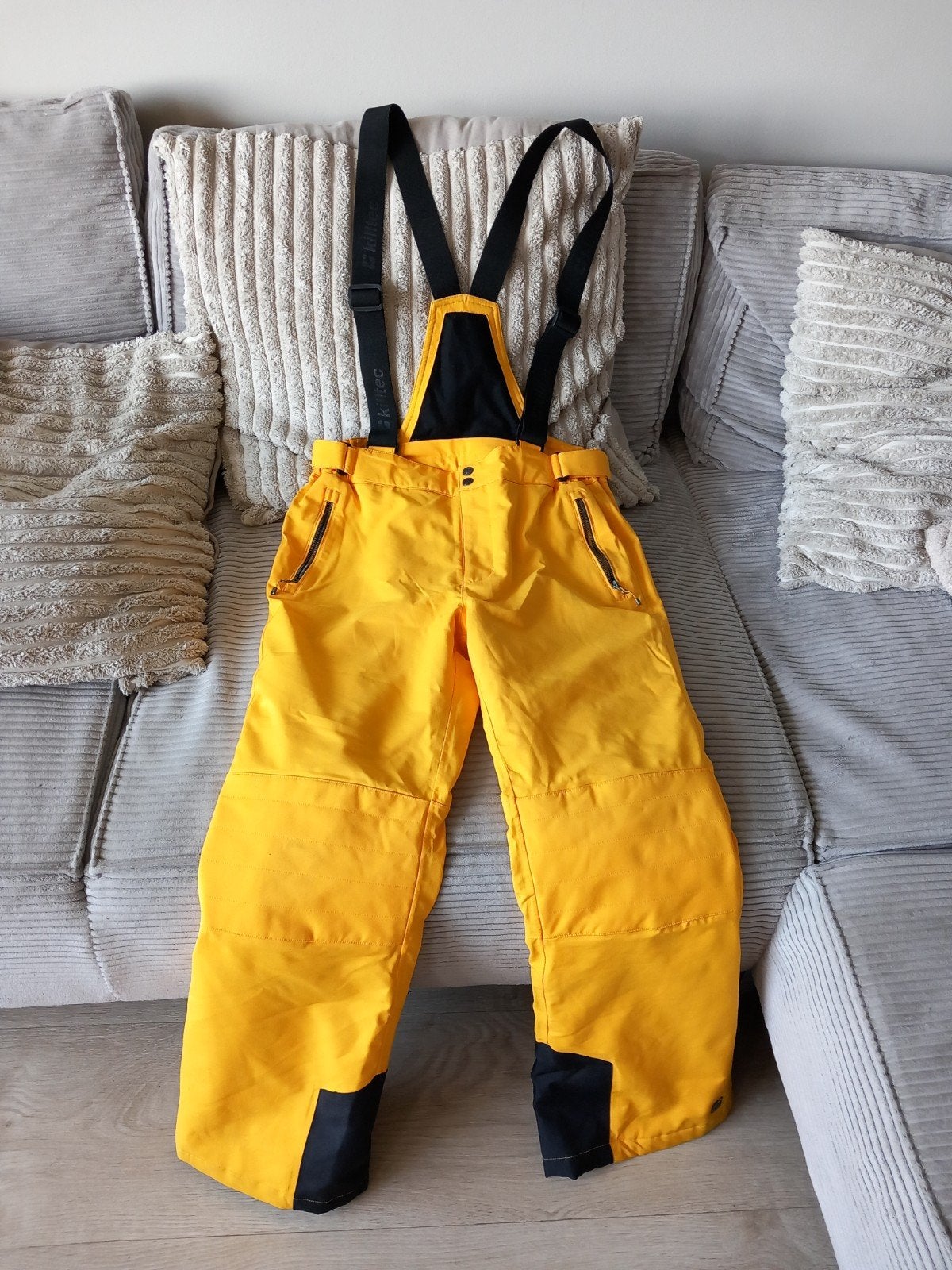 Killtec skibroek geel - Maat M, Kleding | Dames, Wintersportkleding, Killtec, Ophalen of Verzenden, Zo goed als nieuw, Broek