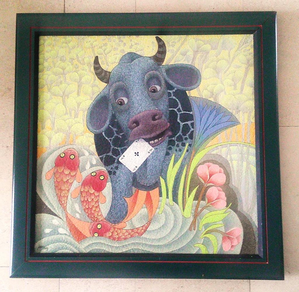 Symboliek - Klaver Aas - Lente ca.1990 - Jacco Boeg, Antiek en Kunst, Ophalen of Verzenden