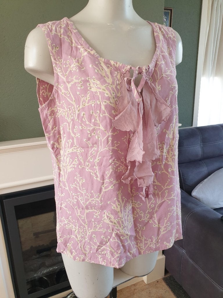 Noa Noa prachtige lila paarse shirt top M 38 40, Maat 38/40 (M), Paars, Zo goed als nieuw, Zonder mouw