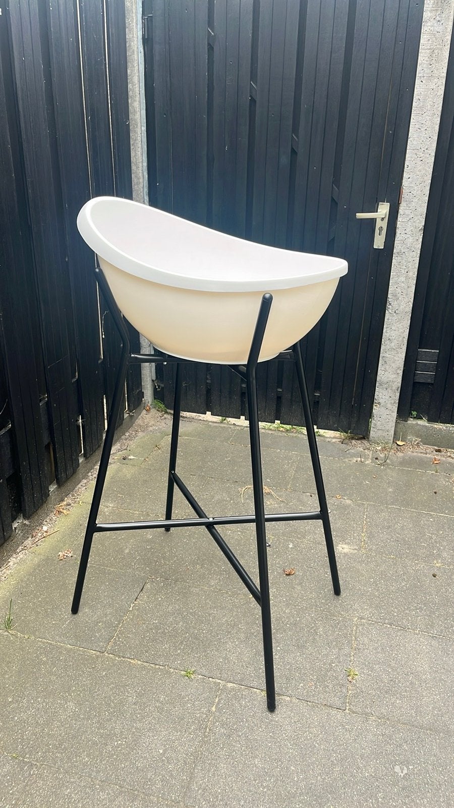 Puck Babybadje Wit met Standaard - Zo goed als nieuw, Gebruikt, Badje, Standaard, Ophalen
