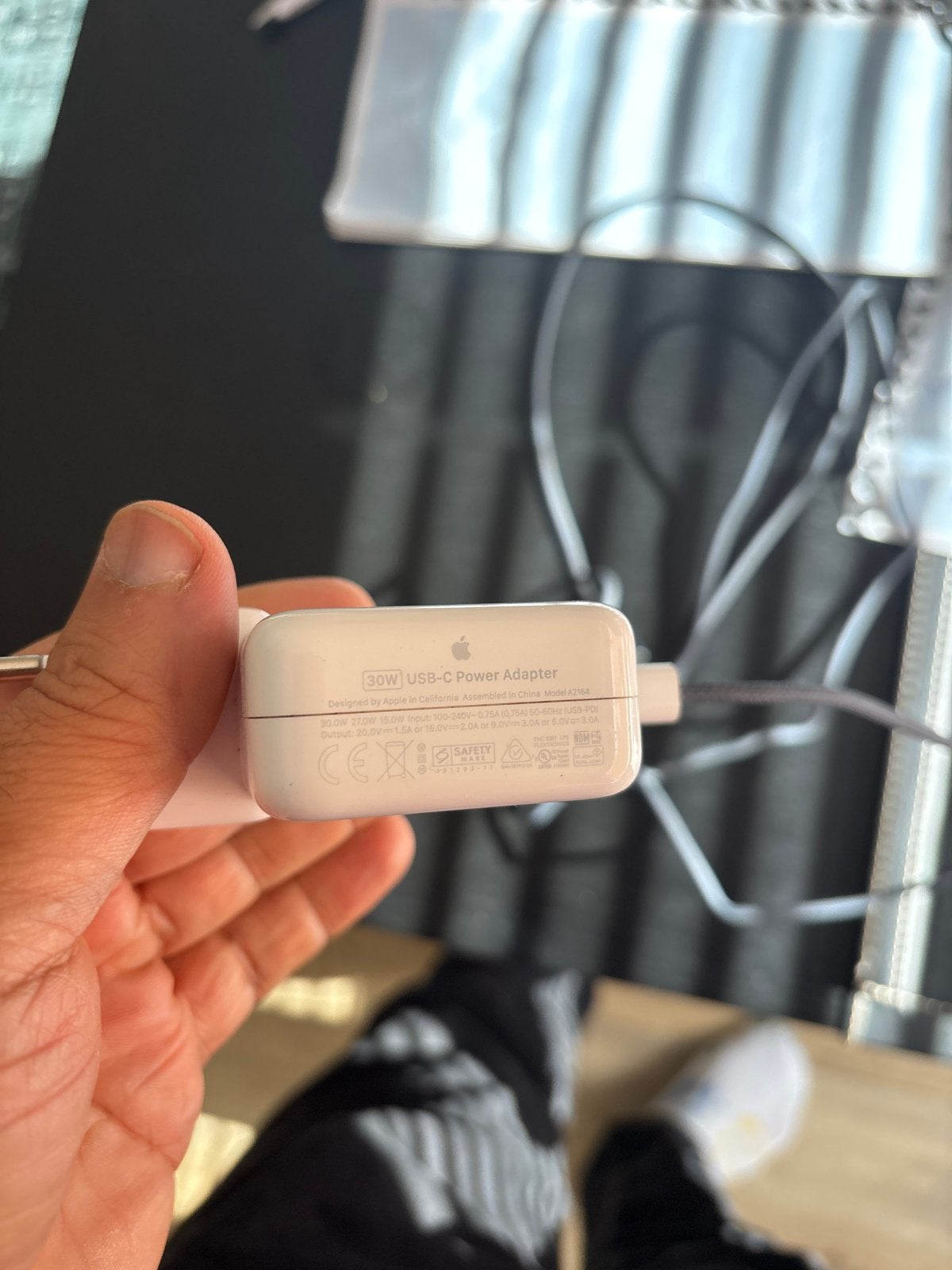 Apple 30W USB-C Power Adapter met MagSafe 3 kabel (190 cm), Ophalen of Verzenden, Zo goed als nieuw