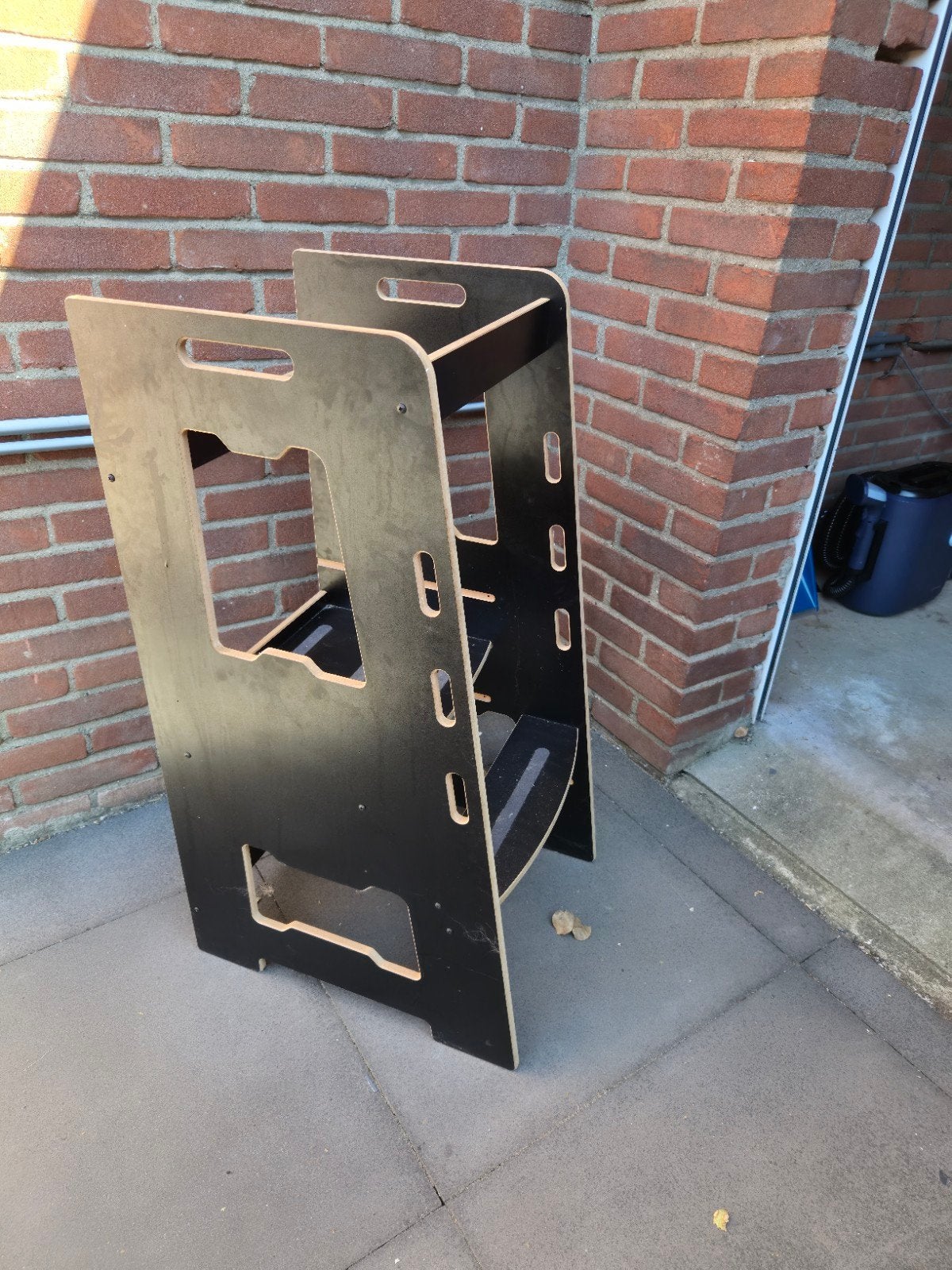Zeer nette houten sta stoel leertoren keukenhulp, Ophalen, Zo goed als nieuw, Overige typen