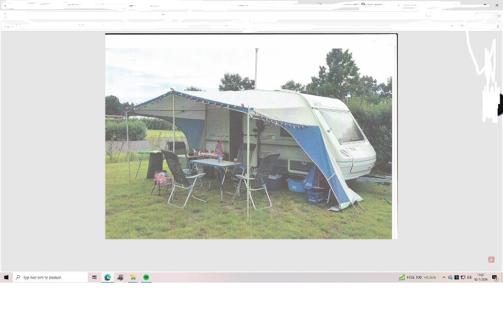Caravan luifel, Caravans en Kamperen, Caravan accessoires, Gebruikt, Ophalen
