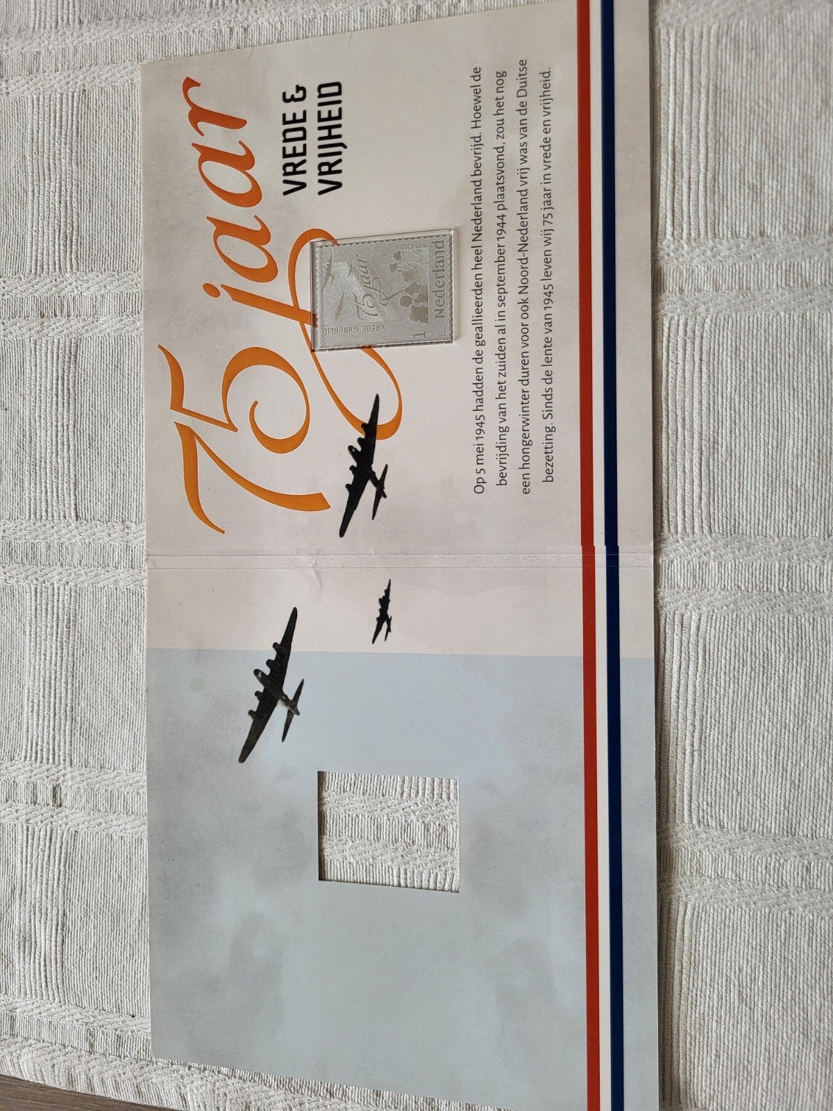 zilveren postzegel 75 jaar herdenking, Ophalen, Na 1940, Postfris
