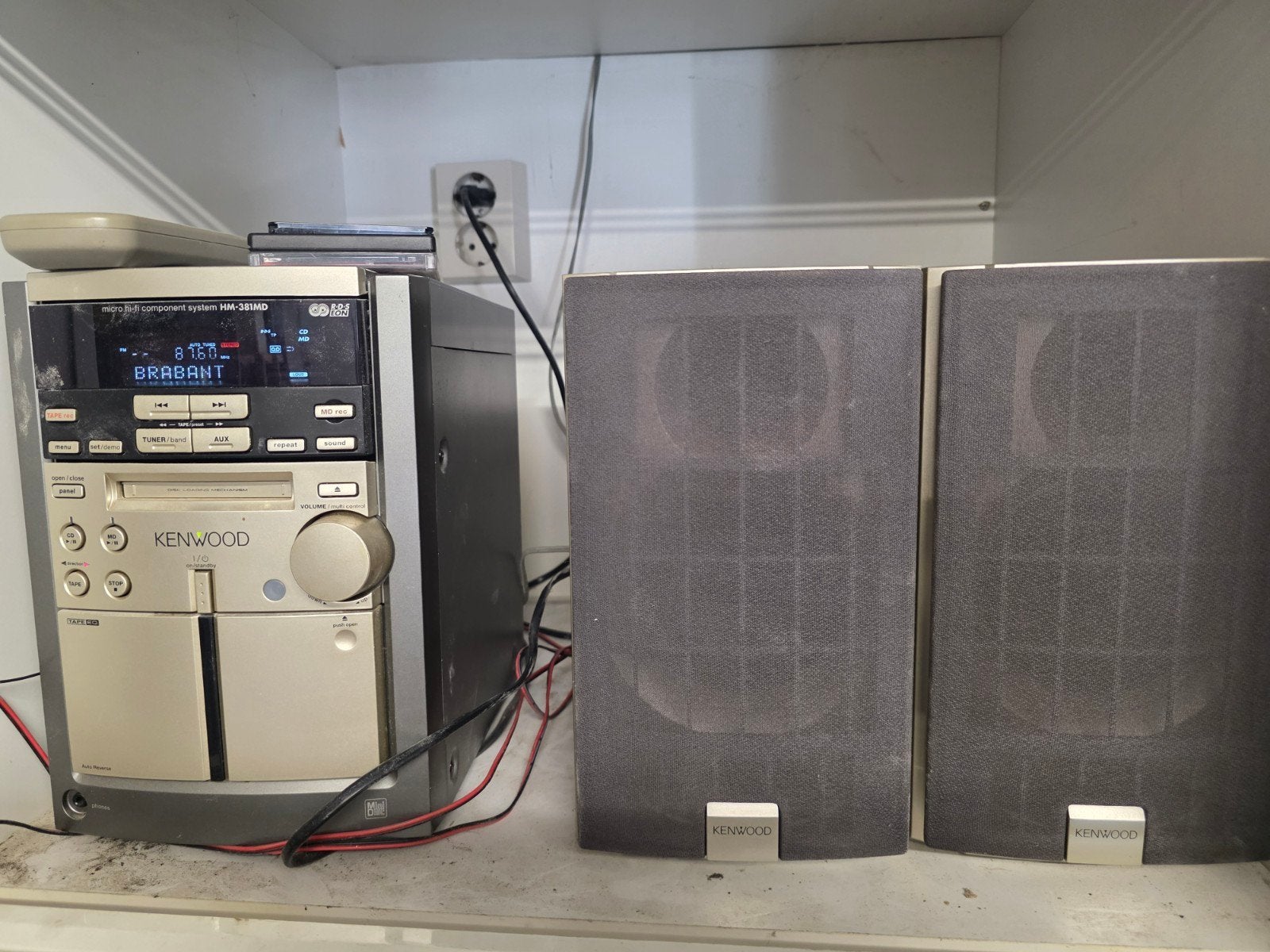 Kenwood Microset met speakers en afstandsbediening, Overige merken, Gebruikt, Ophalen of Verzenden, Microset