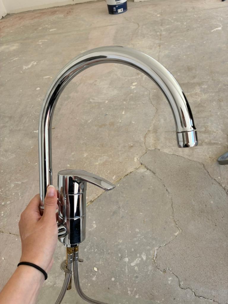 GROHE kraan, Ophalen, Gebruikt, Chroom, Kraan