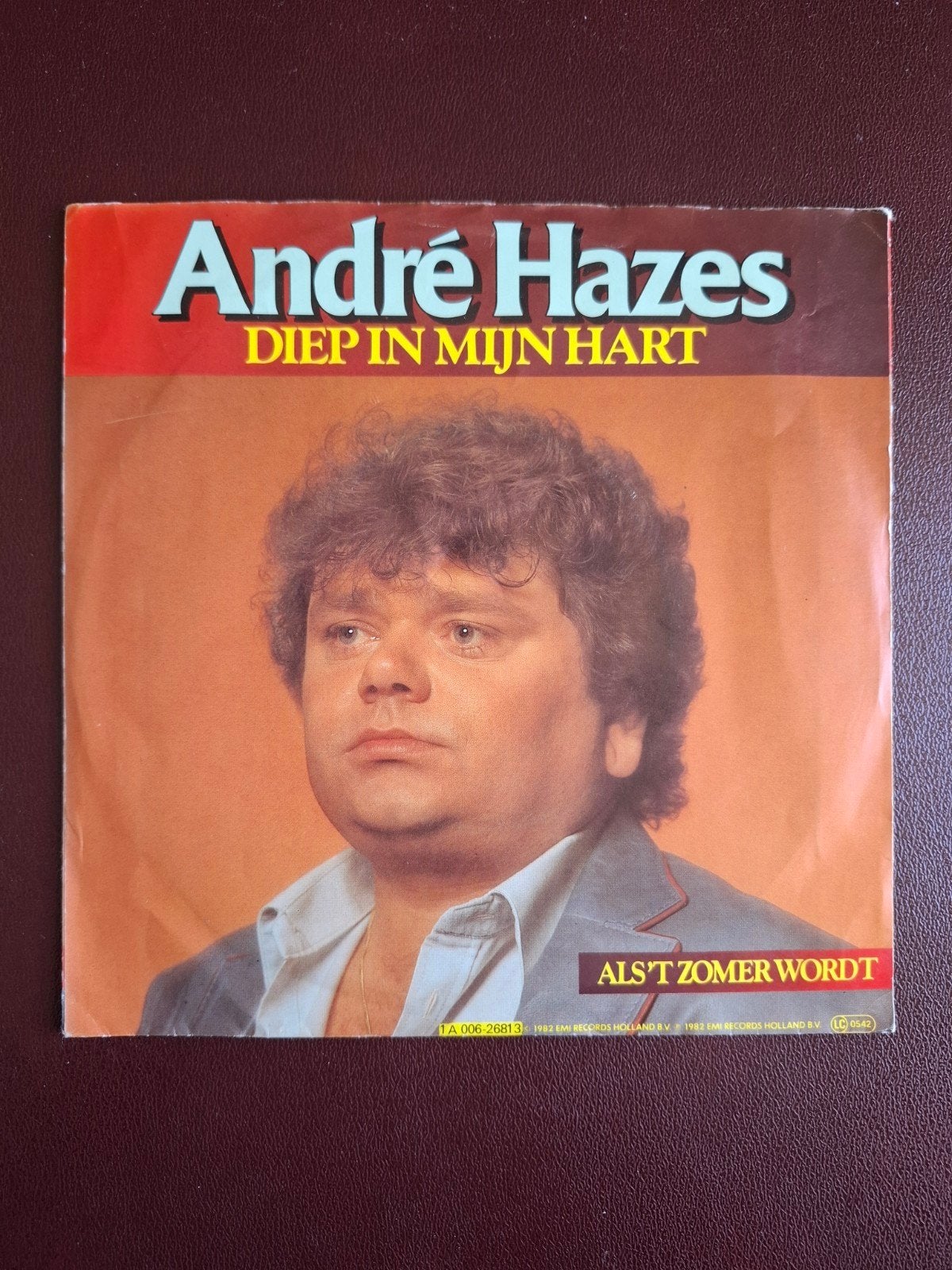 André Hazes - Diep in mijn hart / Als 't zomer wordt (Vinyl), Cd's en Dvd's, Vinyl Singles, Gebruikt, 7 inch, EP, Nederlandstalig