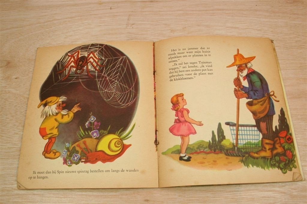 De Tuin van Ieneke [1954] — Vintage Prentenboekje, Ophalen of Verzenden, Gelezen