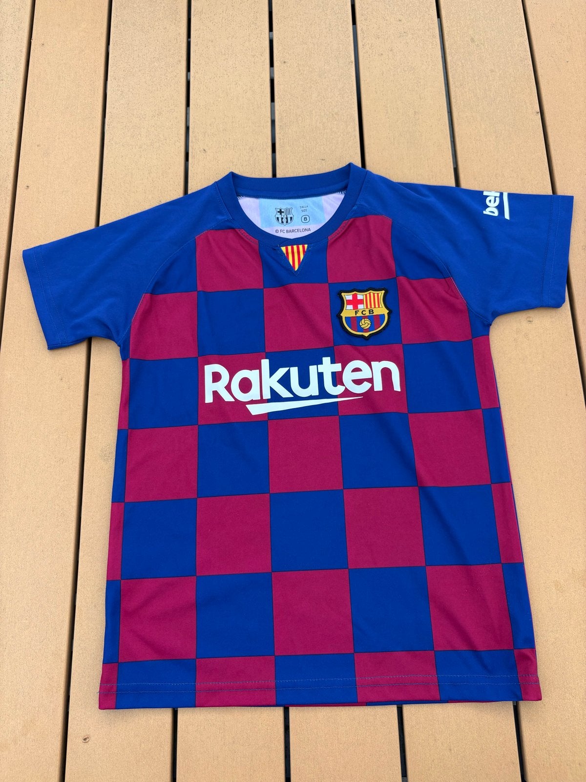FC Barcelona Thuisshirt - maat 128, Ophalen of Verzenden, Zo goed als nieuw
