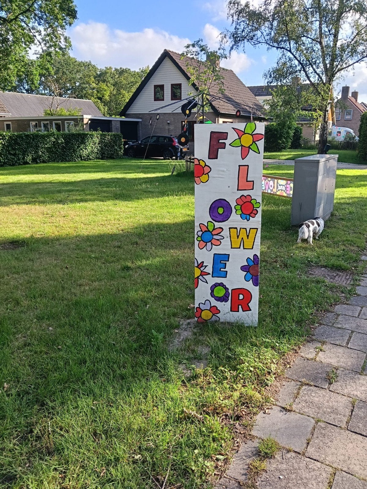 Straatversiering thema flower power!!, Ophalen, Versiering