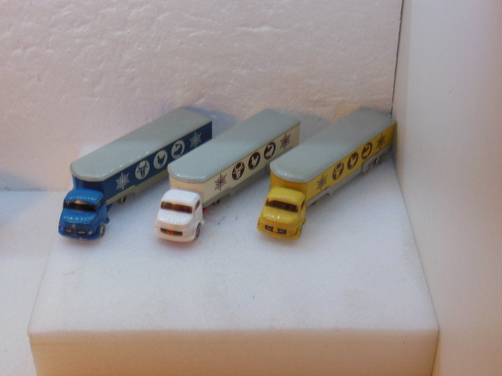 LEGO  3 x MB + Dieren opleggers - 1:87 -, Ophalen of Verzenden, Gebruikt, Bus of Vrachtwagen, Overige merken