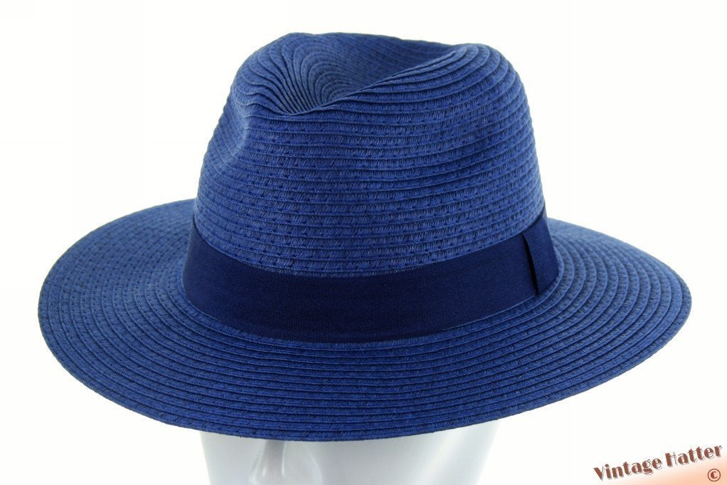 Zomer gleufhoed navy blauw gecoat papier 56-58 Nieuw, Ophalen of Verzenden, Nieuw, One size fits all, Hoed