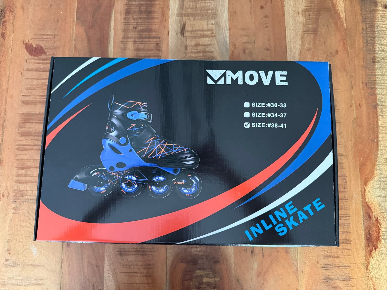 Move kinderskates Stripes - maat 38-41 verstelbaar - Nieuw, Verstelbaar, Kinderen, Nieuw, Inline skates 4 wielen