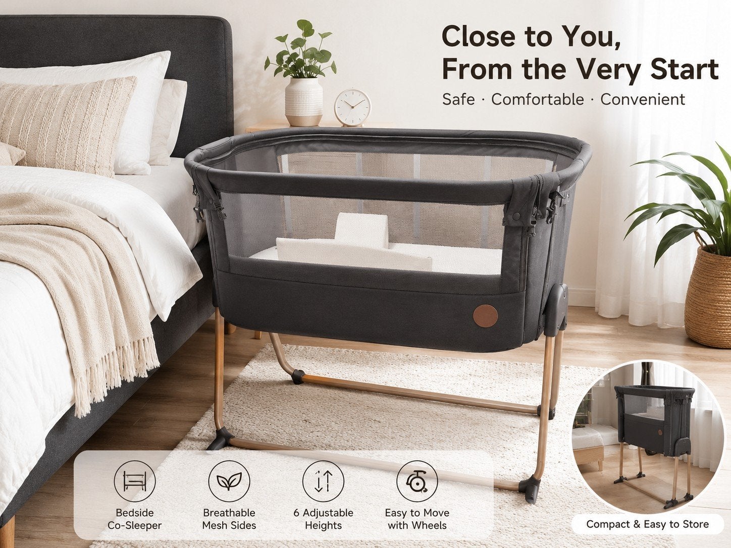 Maxi Cosi Co-Sleeper (NU IN PRIJS VERLAAGD), Ophalen, Zo goed als nieuw, Overige typen
