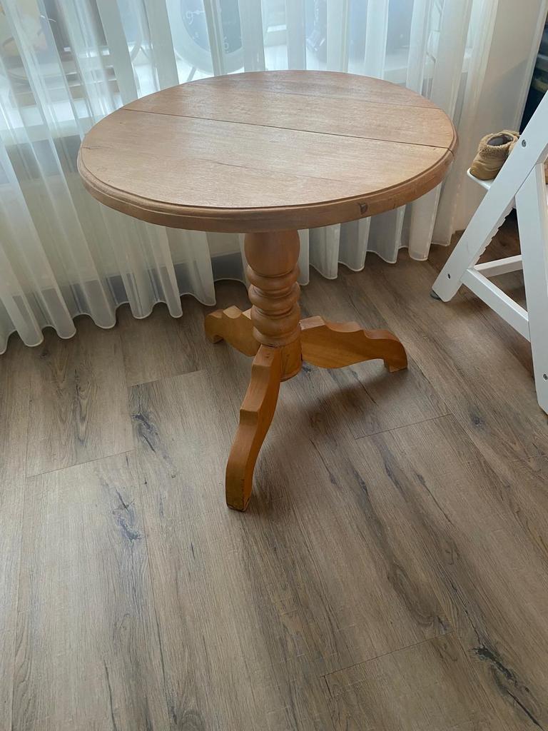Antieke eikenhouten ronde tafel, Ophalen