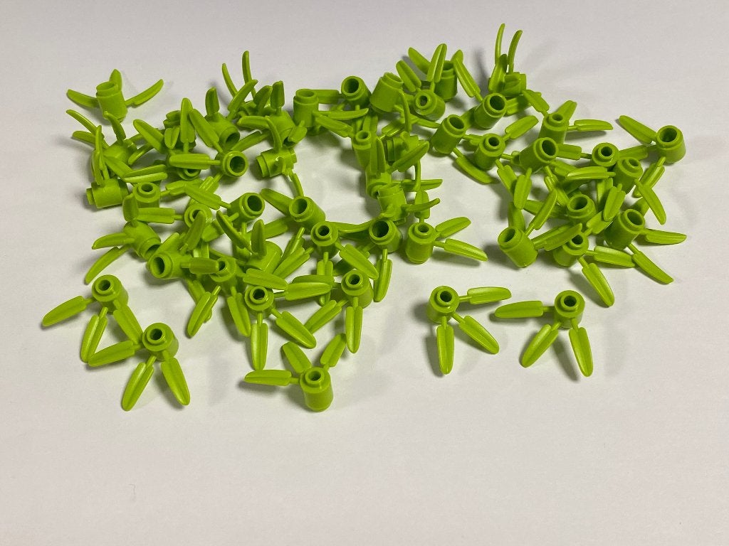 Partij 50x nieuwe Lego bamboe plantjes in diverse kleuren, Overige thema's, Lego, Nieuw, Ophalen of Verzenden