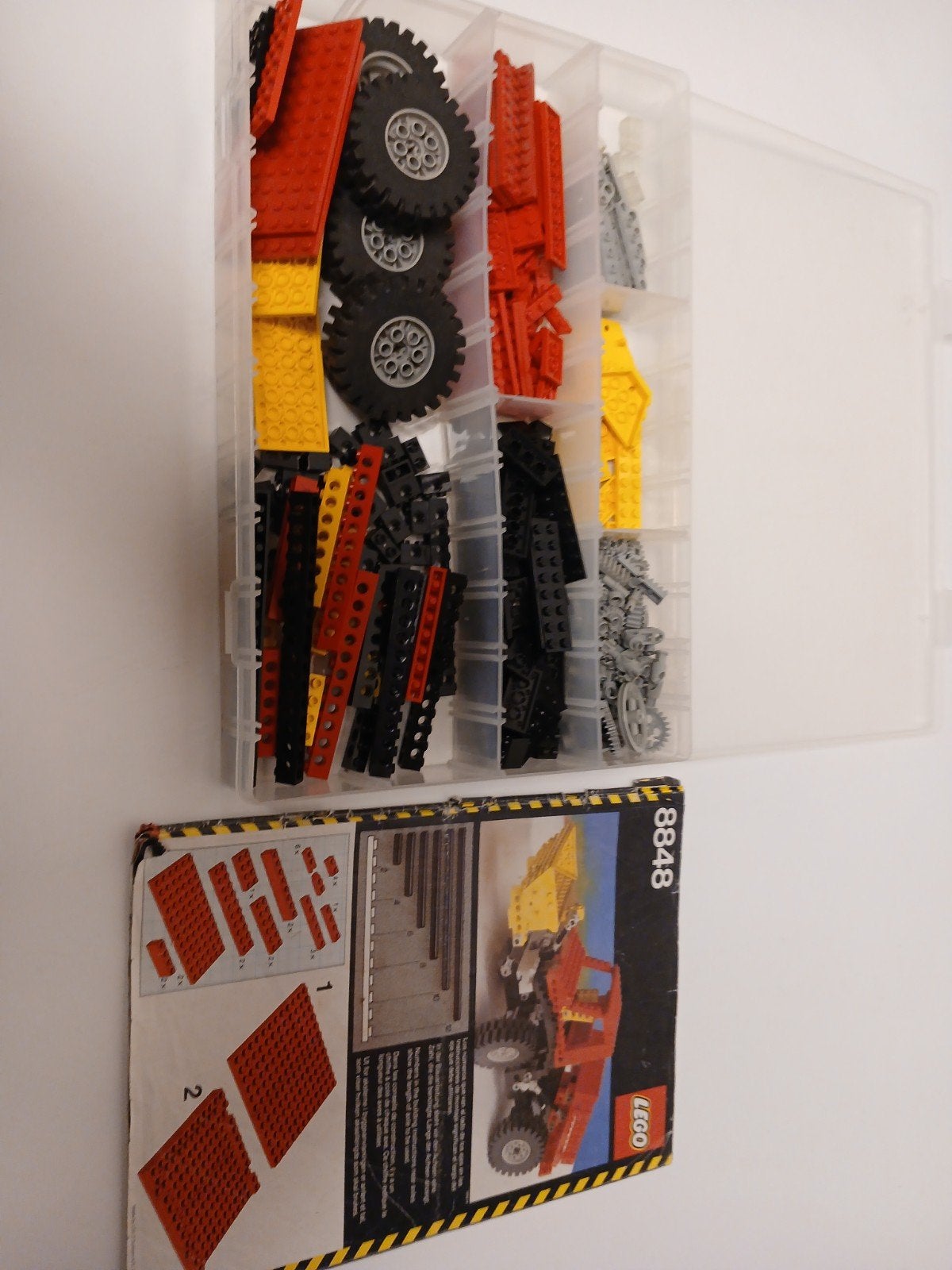 Vintage lego technic 8848 power truck met manual, Ophalen of Verzenden