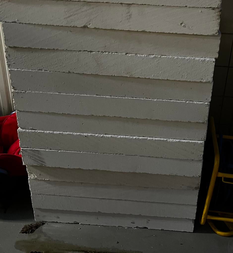12 stapel blokken, Overige materialen, Zo goed als nieuw, Minder dan 5 m², Muurisolatie