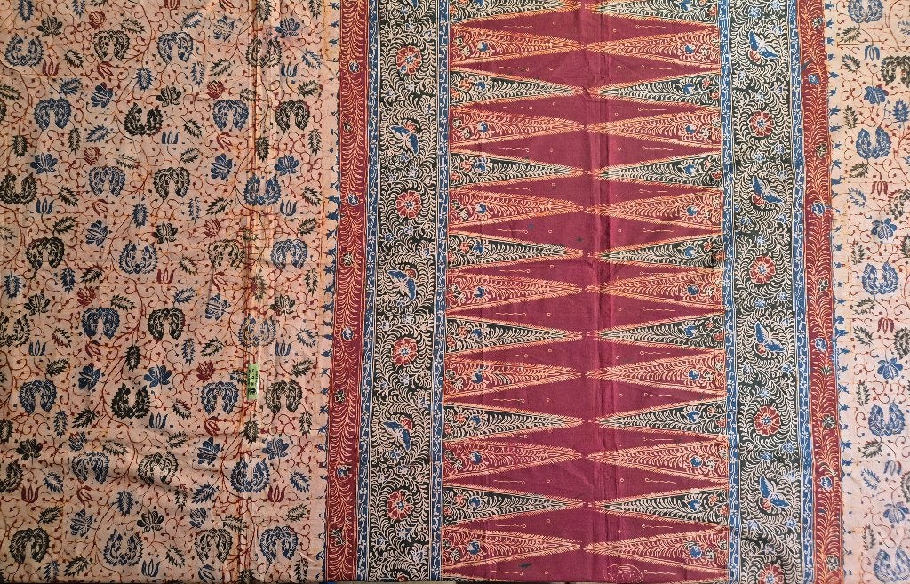 Originele Cirebon Batik Halus – 100x188 cm – Wanddoek, Oosters, Meerkleurig, Nieuw, Ophalen of Verzenden