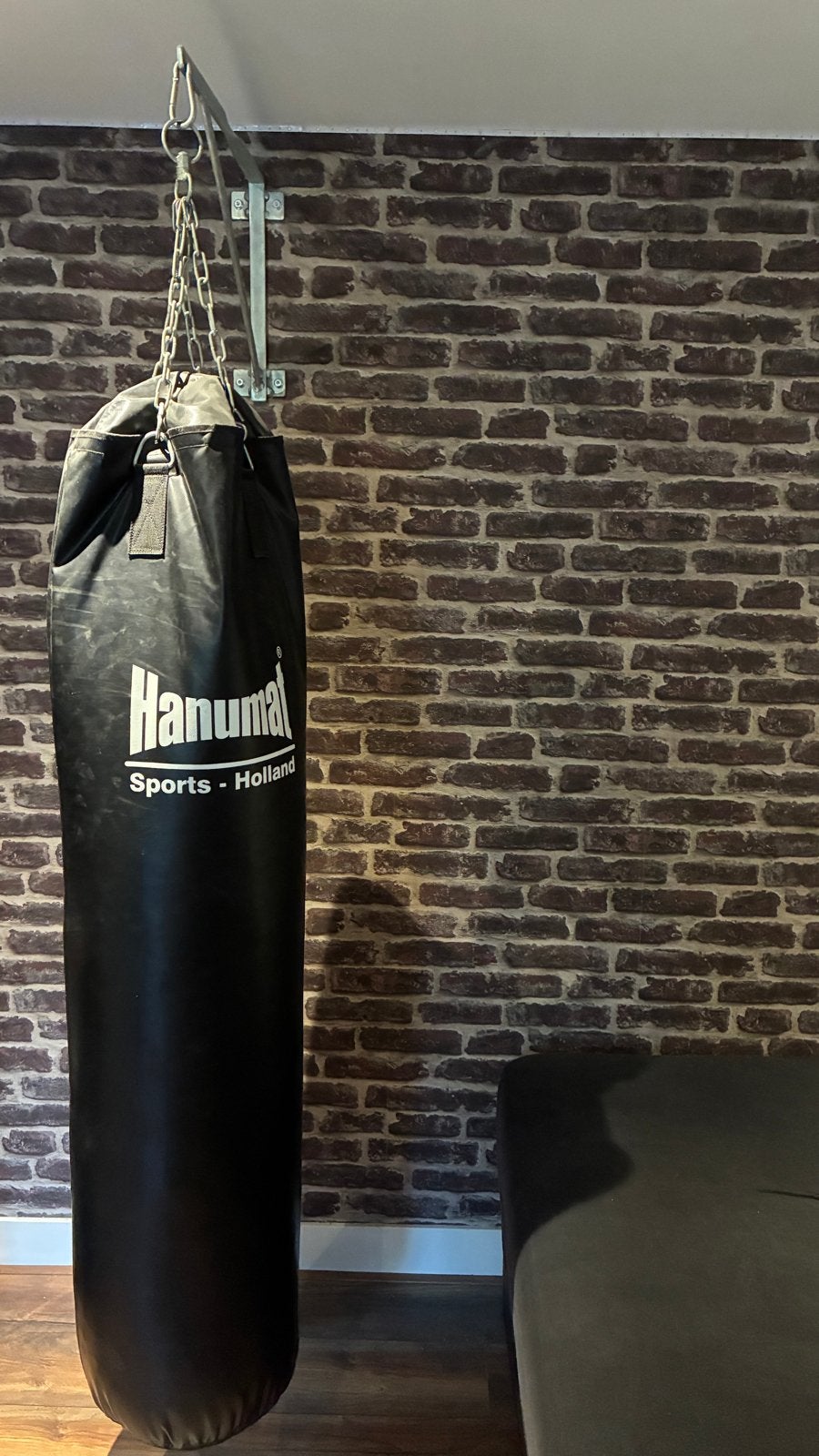 Hanumat Sports Holland Bokszak 150 met muurbeugel, Ophalen, Zo goed als nieuw, Bokszak