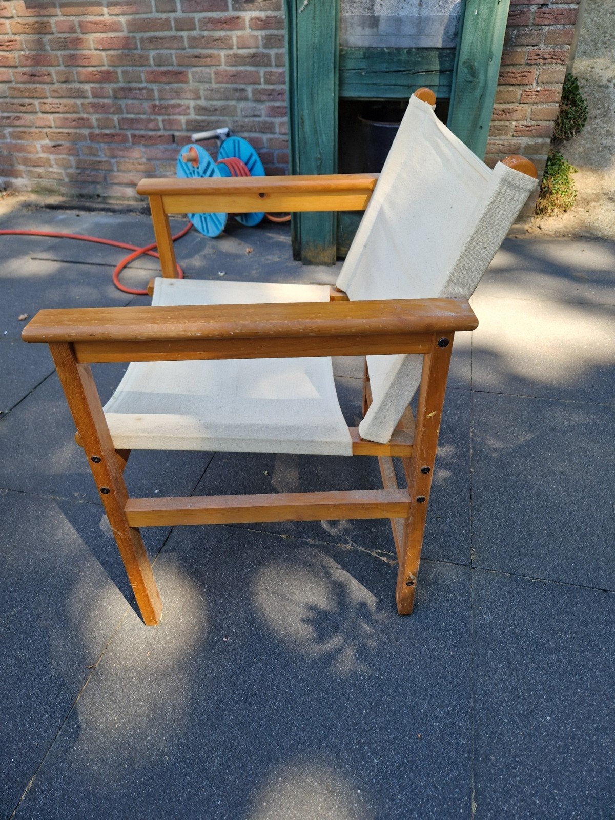 2 vintage Ikea regisseursstoelen, Ophalen, Hout, Gebruikt, Twee