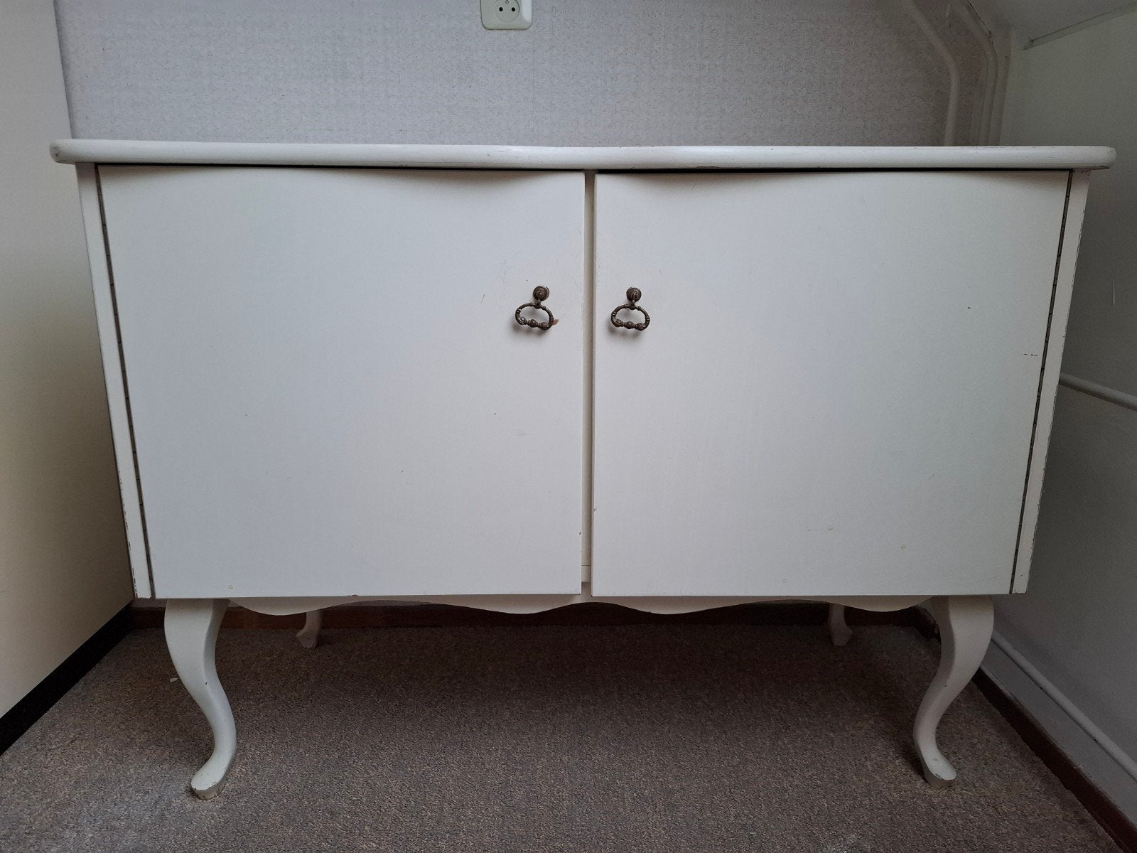 Vintsage witte kommode met inleg planken, Antiek en Kunst, Antiek | Meubels | Kasten, Ophalen