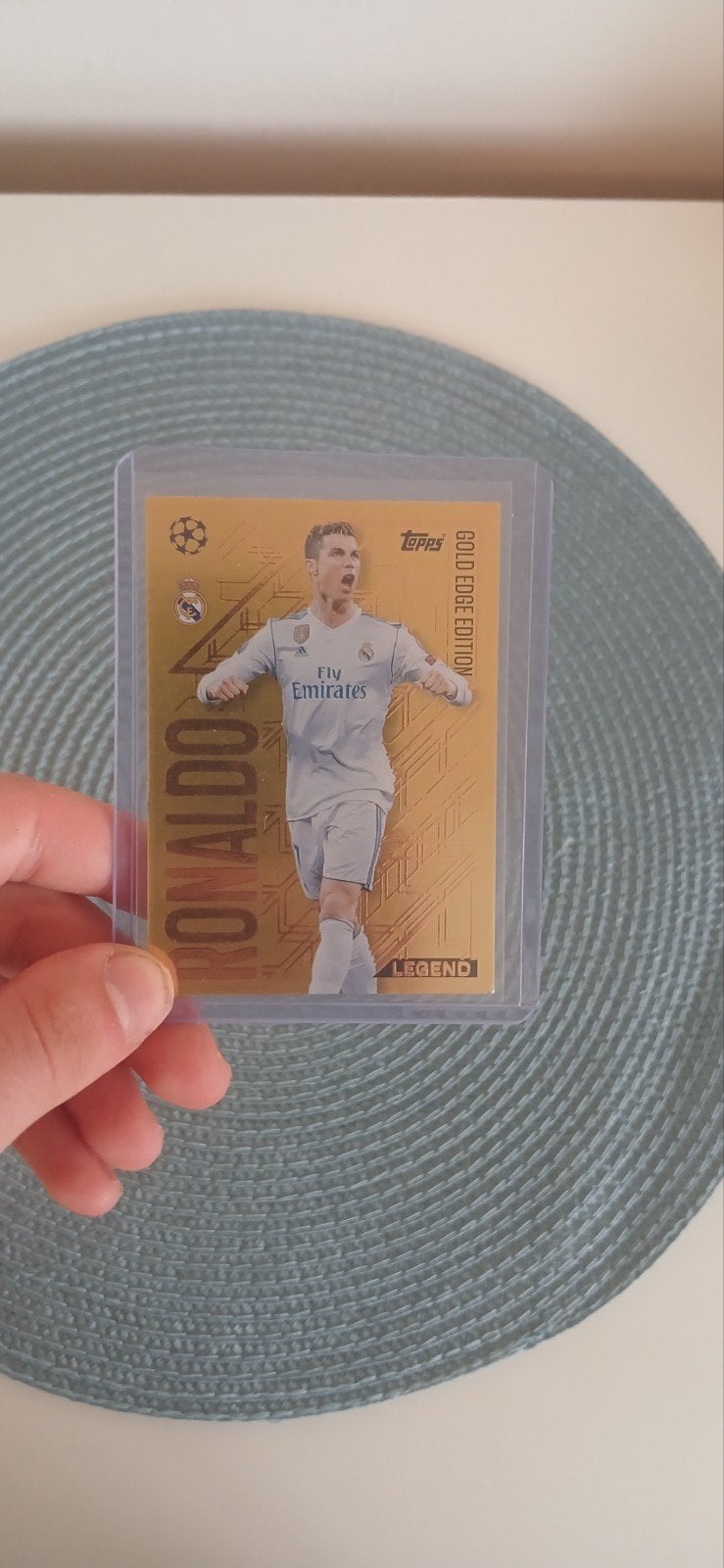Topps Christiano Ronaldo Gold Edge Edition Spelerskaart, Verzamelen, Sportartikelen en Voetbal, Ophalen of Verzenden, Zo goed als nieuw