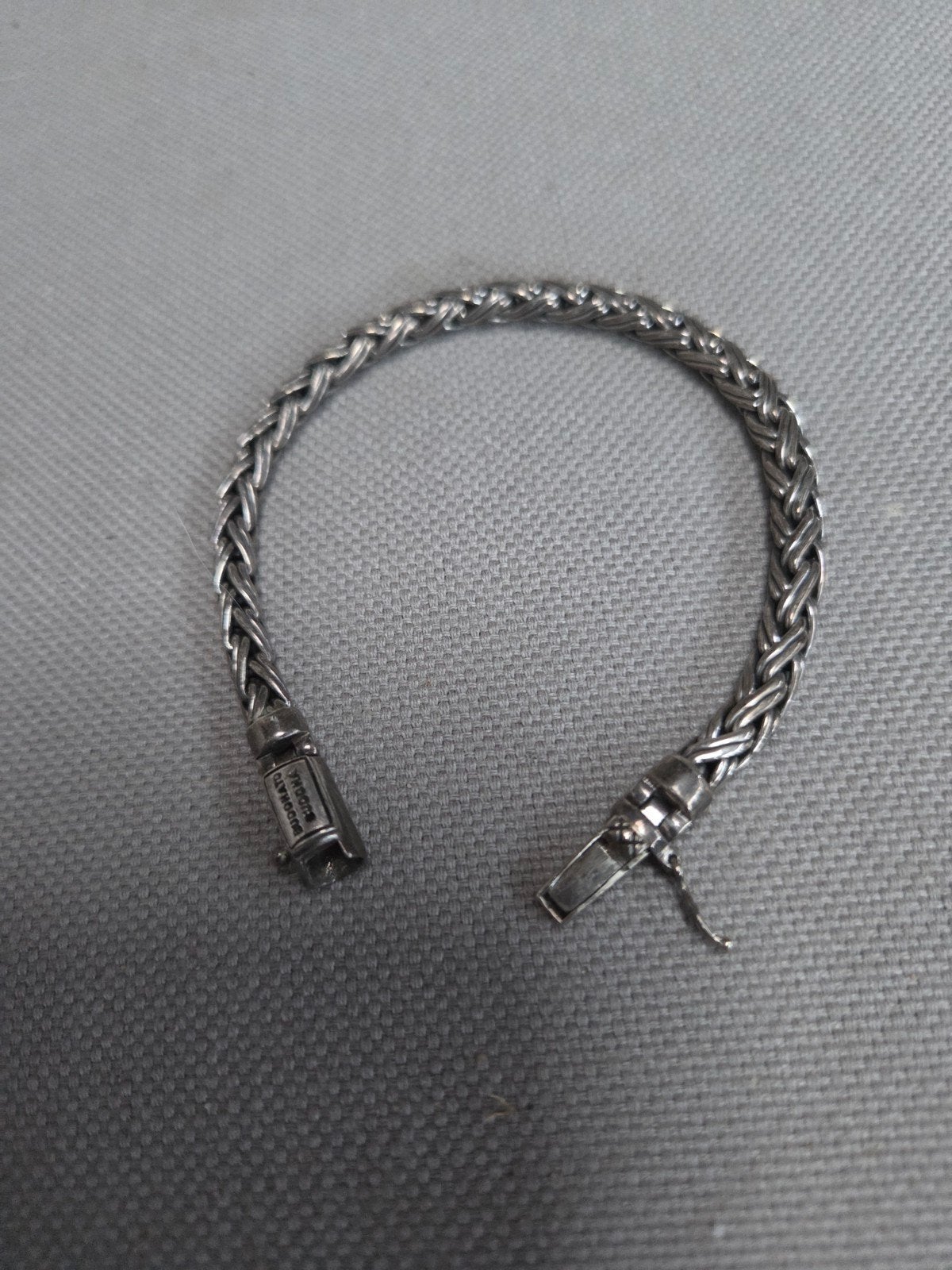 buddha to buddha armband, Verzenden, Zo goed als nieuw, Zilver, Zilver