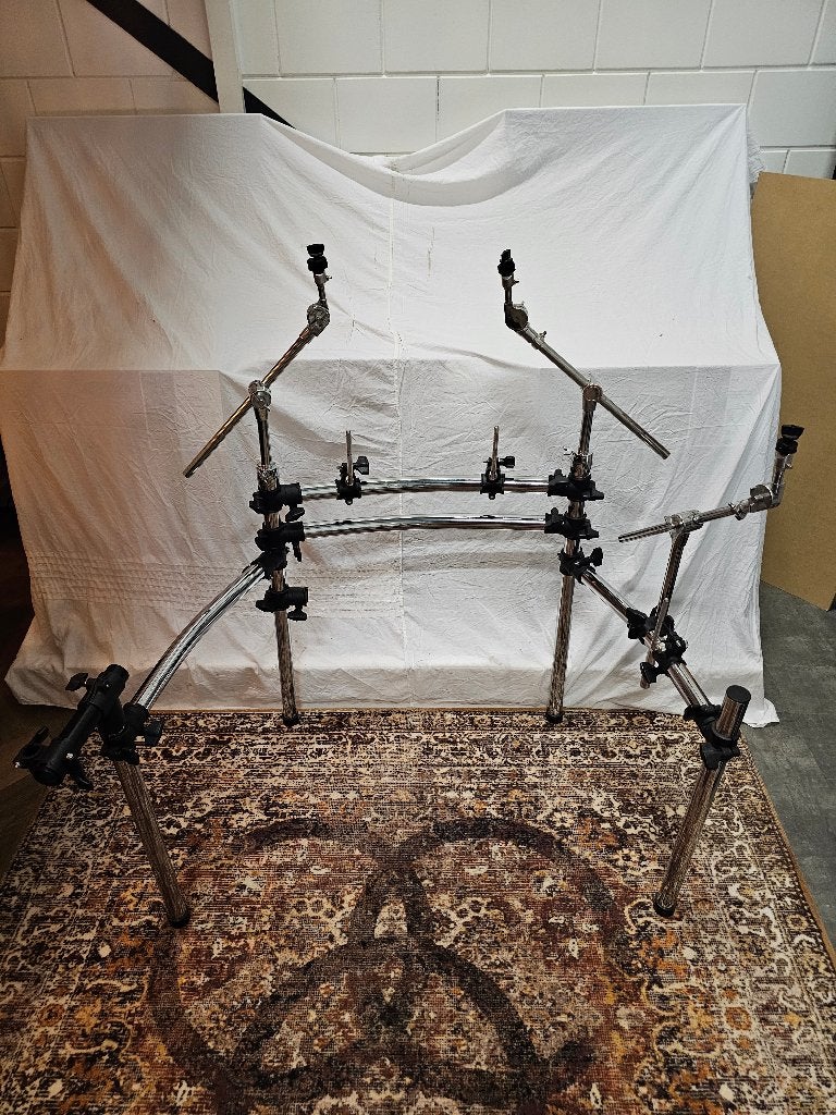 Drum-Tec Drum Rack Diabolo Silver | Elektronisch Drumstel, Info@drumtec.com, Gebruikt, Drum-Tec, Drums of Percussie