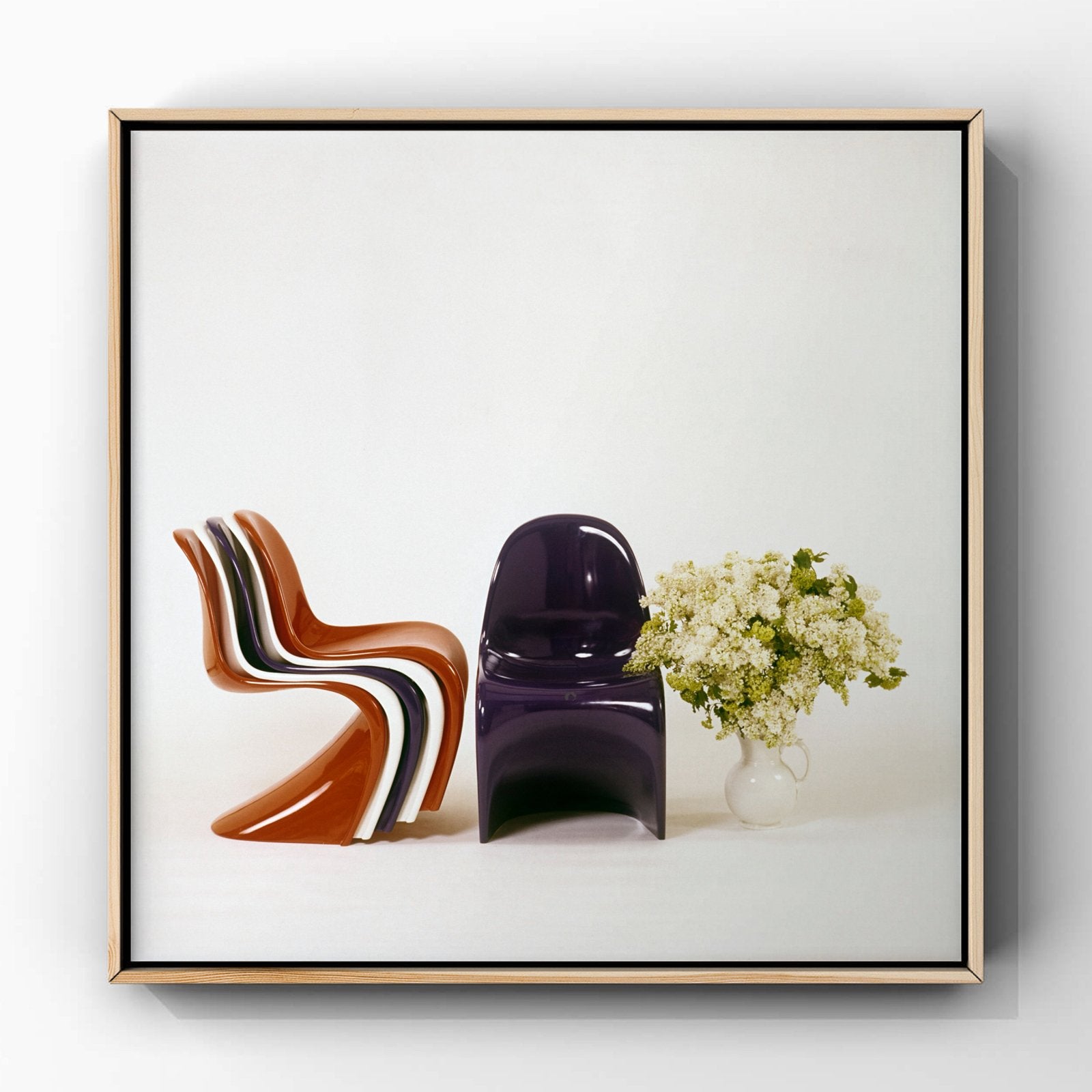 Verner Panton Chair, designklassieker 1969 fine art foto, Ophalen of Verzenden, Zo goed als nieuw