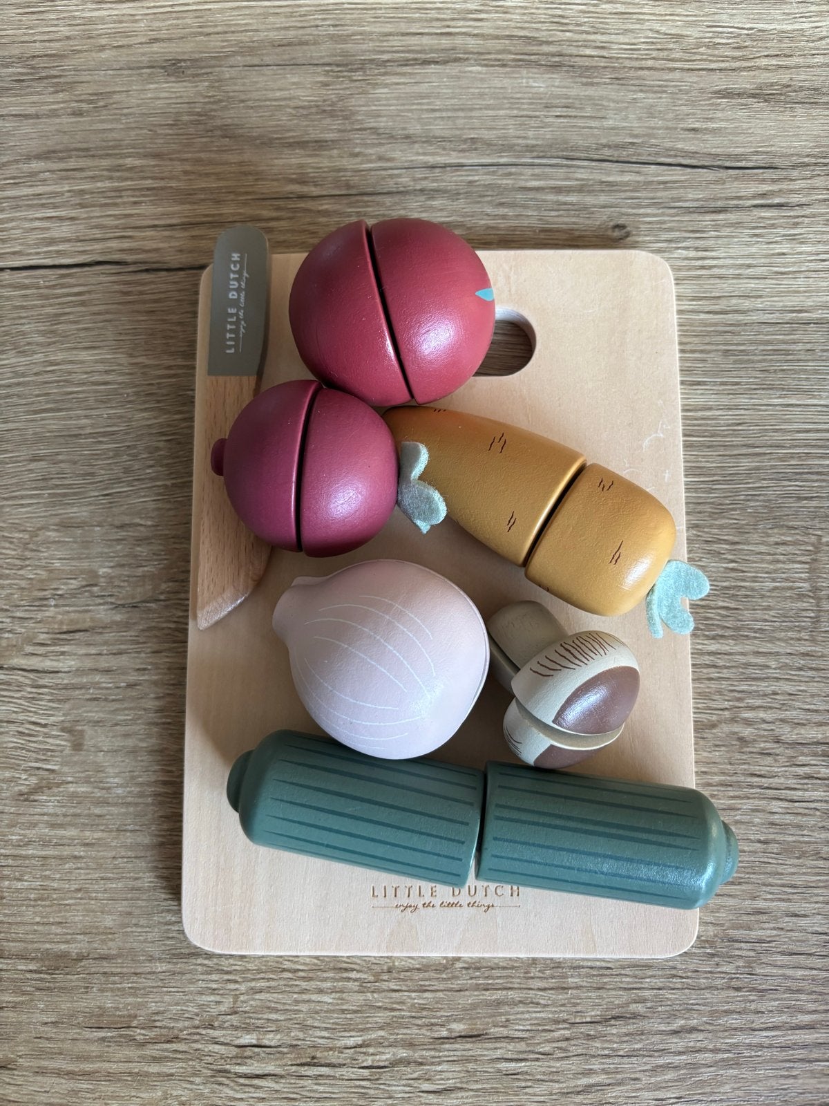 Little Dutch Houten Snijset Groenten, Ophalen of Verzenden, Zo goed als nieuw, Jongen of Meisje