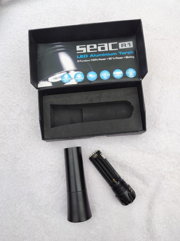 Seac R1 LED Aluminium Duiklamp, Ophalen of Verzenden