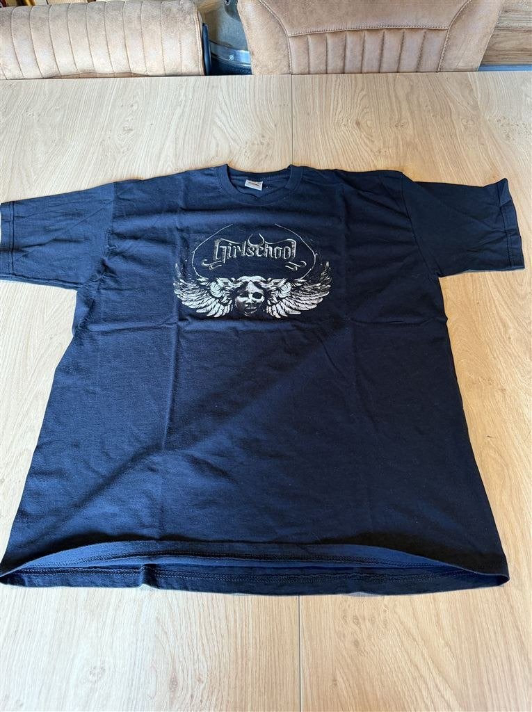 Girlschool Band T-Shirt Maat XL, Ophalen of Verzenden, Zo goed als nieuw, Maat 56/58 (XL), Zwart