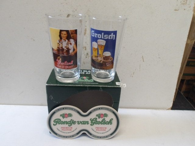Grolsch glazenset (nr.11), Ophalen of Verzenden, Nieuw, Glas of Glazen, Grolsch